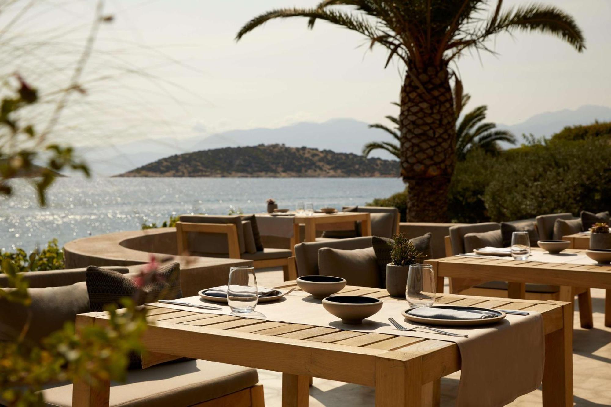 Minos Palace Resort - Adults Only Agios Nikolaos  Exterior photo The restaurant at the hotel