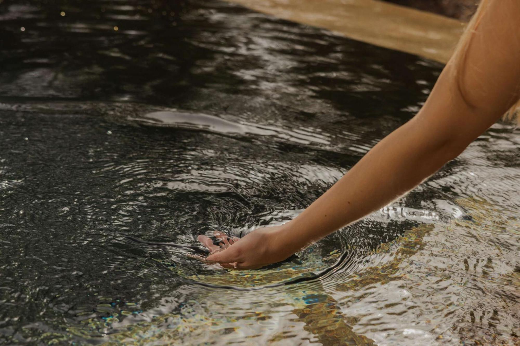 Minos Palace Resort - Adults Only Agios Nikolaos  Exterior photo A hand in a fountain